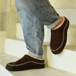 NWOT! Moccasin Slippers Mens Memory Foam Bedroom Indoor/outdoor